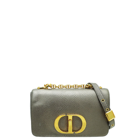 Christian Dior Metallic Olive Green Karung Small Caro Bag Rovelle Bags