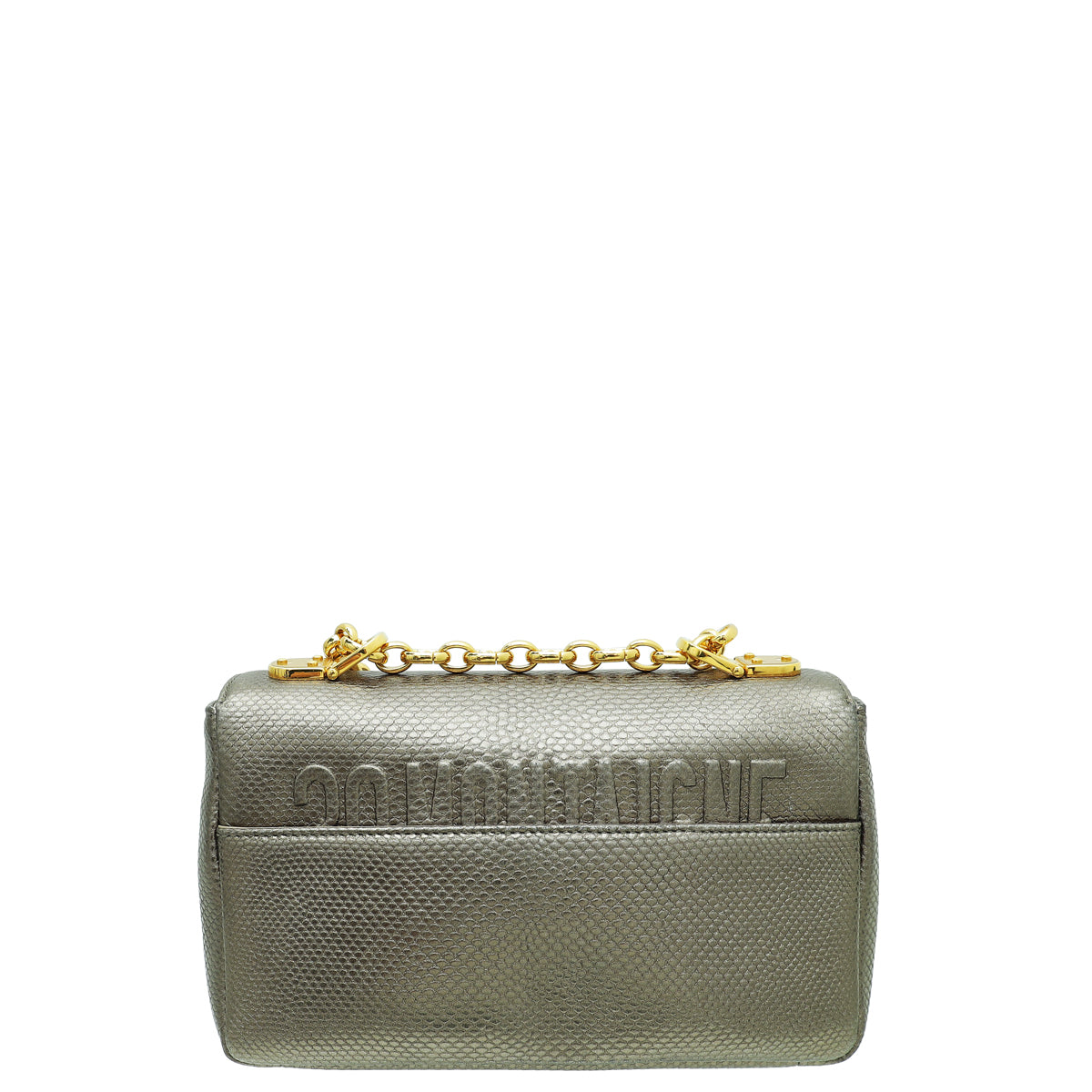 Christian Dior Metallic Olive Green Karung Small Caro Bag Rovelle Bags