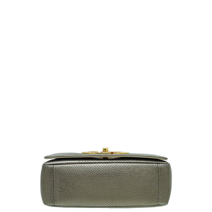 Christian Dior Metallic Olive Green Karung Small Caro Bag Rovelle Bags