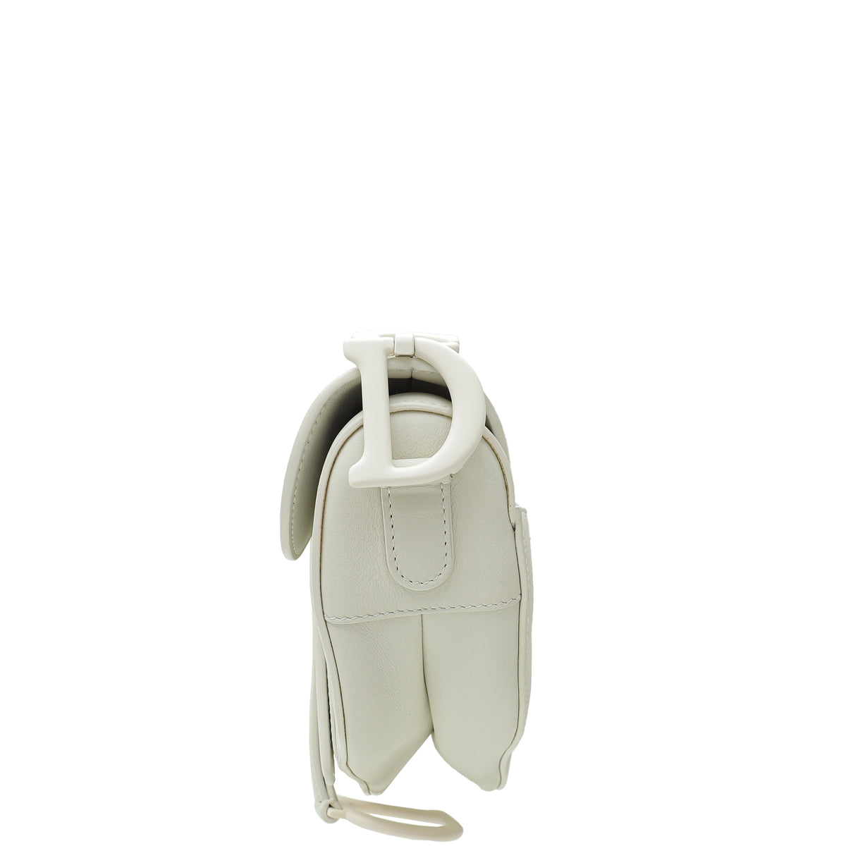 Christian Dior White Saddle Ultra Matte Medium Bag Rovelle Bags