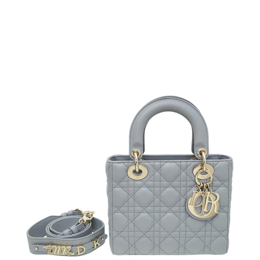 Christian Dior Grey Lady Dior My Abcdior Small Bag Rovelle Bags