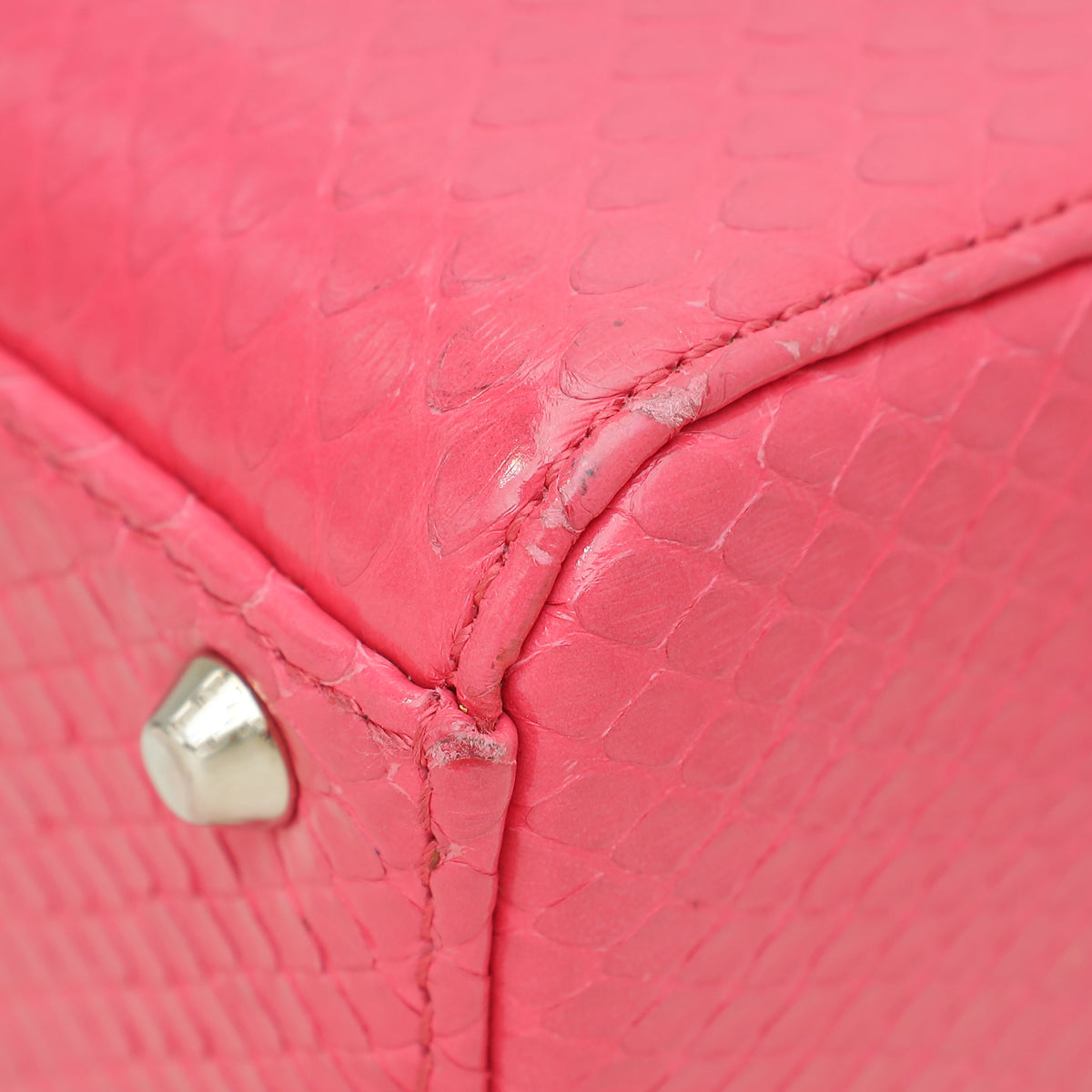 Christian Dior Pink Python Swarovski Crystal Lady Dior Mini Bag Rovelle Bags