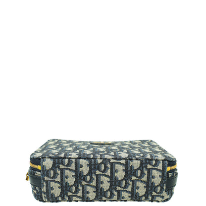 Christian Dior Navy Blue Oblique 30 Montaigne Box Bag Rovelle Bags