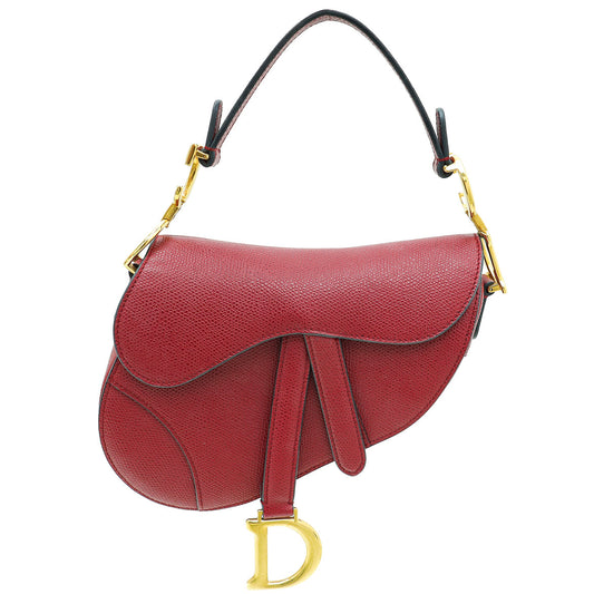 Christian Dior Burgundy Saddle Mini Bag Rovelle Bags