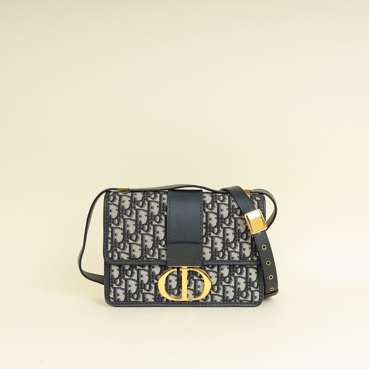 Christian Dior Blue Oblique 30 Montaigne Flap Shoulder Bag Rovelle Bags