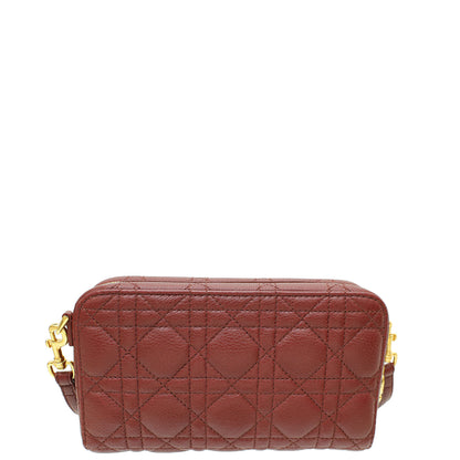 Dior Caro Burgundy Shoulder Bag Rovelle Bags