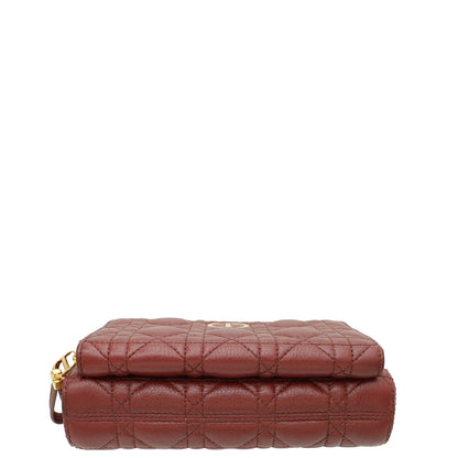 Dior Caro Burgundy Shoulder Bag Rovelle Bags