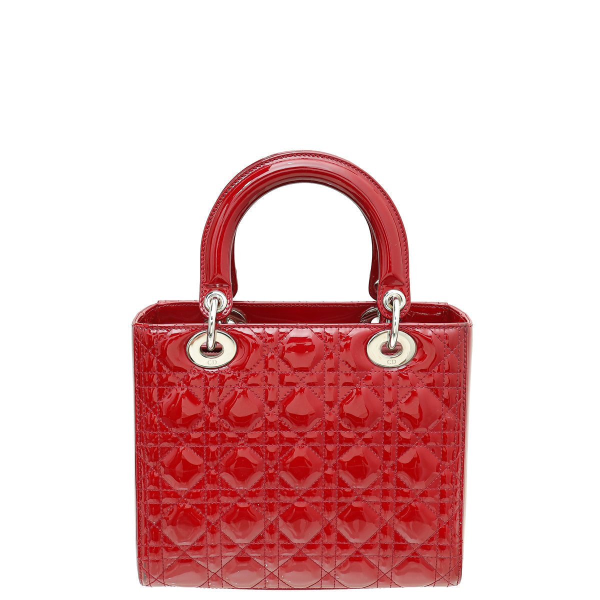 Christian Dior Red Lady Dior Medium Bag Rovelle Bags
