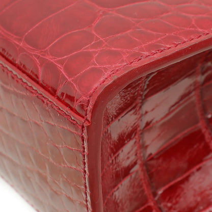 Christian Dior Cherry Red Alligator Diorever Mini Bag Rovelle Bags