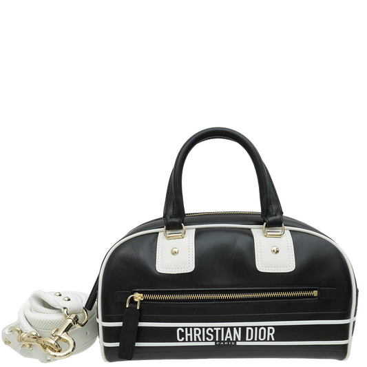 Christian Dior Bicolor Vibe Zip Small Bowling Bag Rovelle Bags