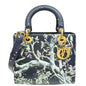 Christian Dior Dark Blue L E Lady Dior Raqib Shaw Medium Bag Rovelle Bags