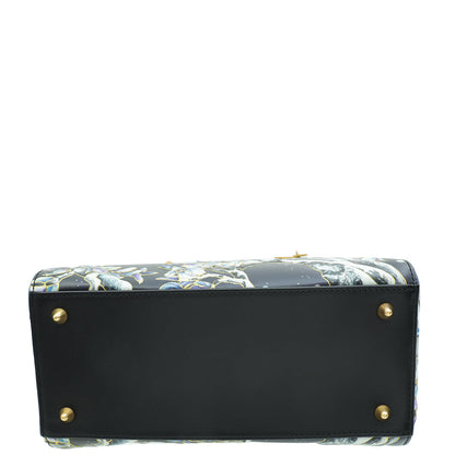 Christian Dior Dark Blue L E Lady Dior Raqib Shaw Medium Bag Rovelle Bags