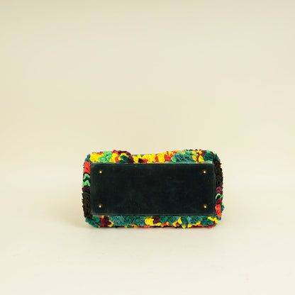Christian Dior Yellow Multicolor L E Shara Hughes Lady Dior Medium Bag Yellow Rovelle Bags