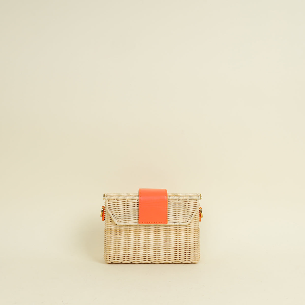 Christian Dior Neon Orange 30 Montaigne Wicker Box Bag Rovelle Bags