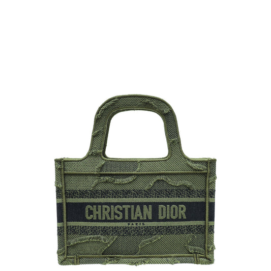 Christian Dior Bicolor Mini Book Tote Camouflage Bag Rovelle Bags