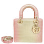 Christian Dior Metallic Bicolor Alligator Lady Dior Small Bag Rovelle Bags