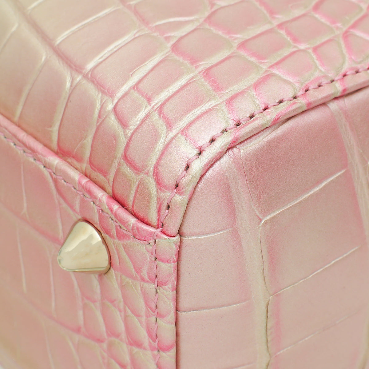 Christian Dior Metallic Bicolor Alligator Lady Dior Small Bag Rovelle Bags
