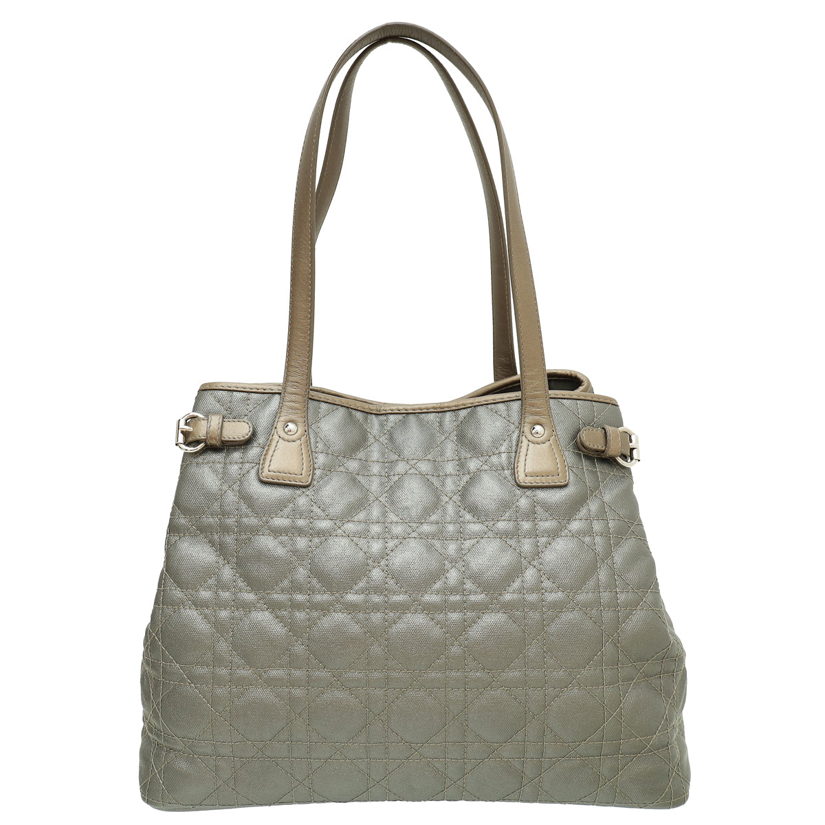 Christian Dior Metallic Gray Panarea Tote Small Bag Rovelle Bags
