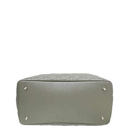 Christian Dior Metallic Gray Panarea Tote Small Bag Rovelle Bags