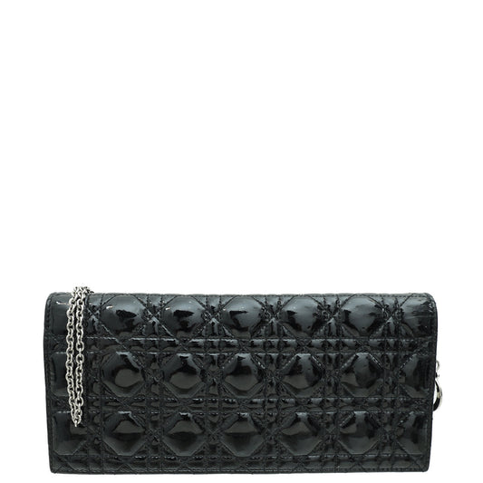 Christian Dior Black Lady Dior Chain Clutch Rovelle Bags