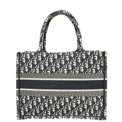 Christian Dior Bicolor Oblique Embroidered Book Tote Medium Bag Rovelle Bags