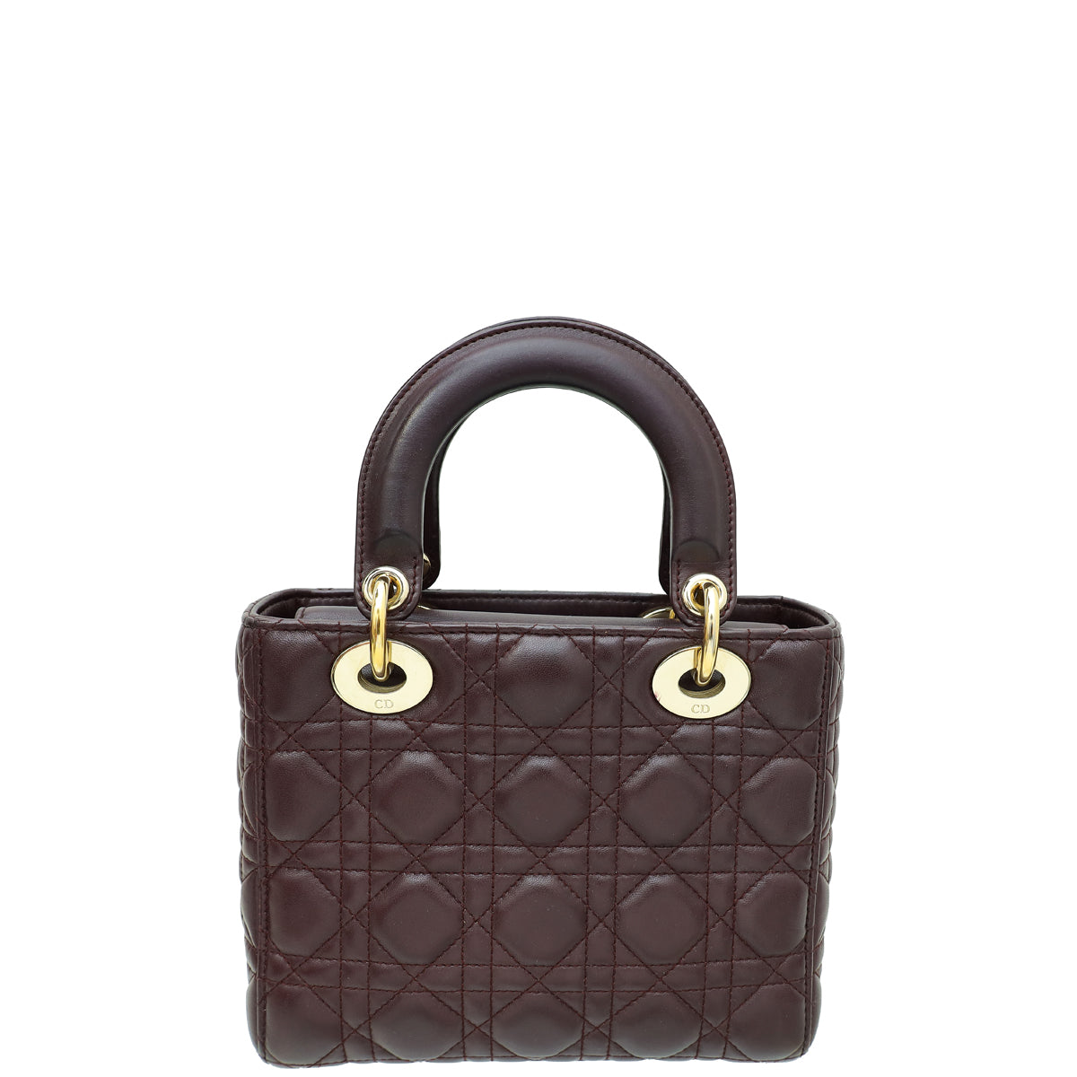 Christian Dior Burgundy My Abcdior Lady Dior Small Bag Rovelle Bags