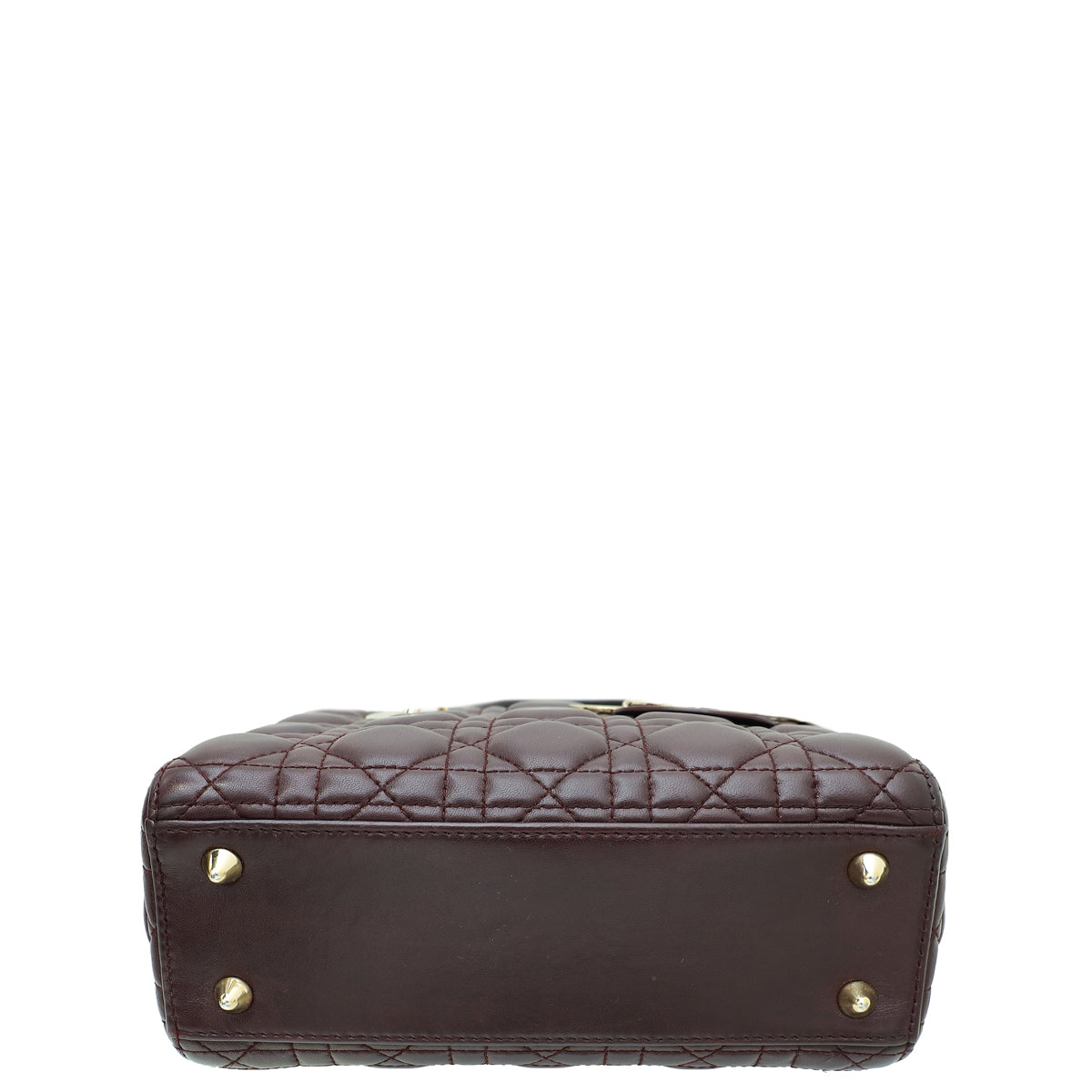 Christian Dior Burgundy My Abcdior Lady Dior Small Bag Rovelle Bags