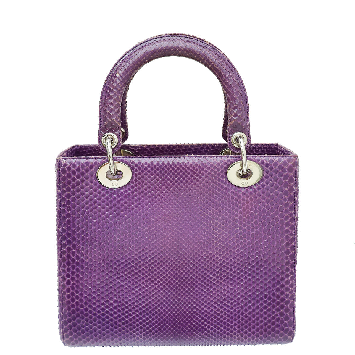 Christian Dior Violet Python Lady Dior Medium Bag Rovelle Bags