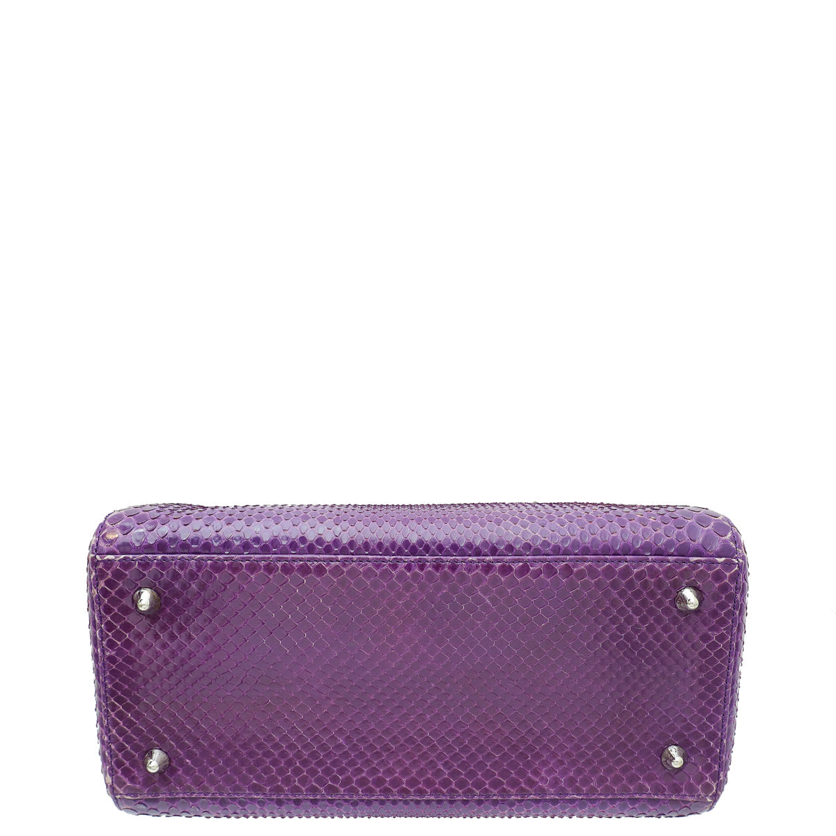 Christian Dior Violet Python Lady Dior Medium Bag Rovelle Bags