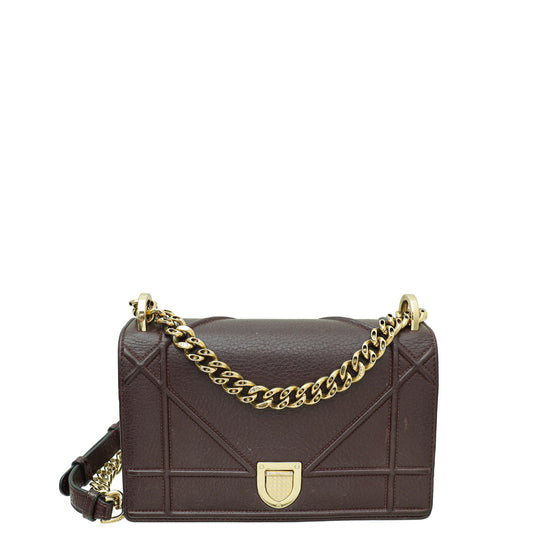 Christian Dior Burgundy Diorama Small Bag Rovelle Bags