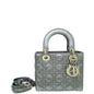 Christian Dior Metallic Gray My Abcdior Lady Dior Small Bag Rovelle Bags