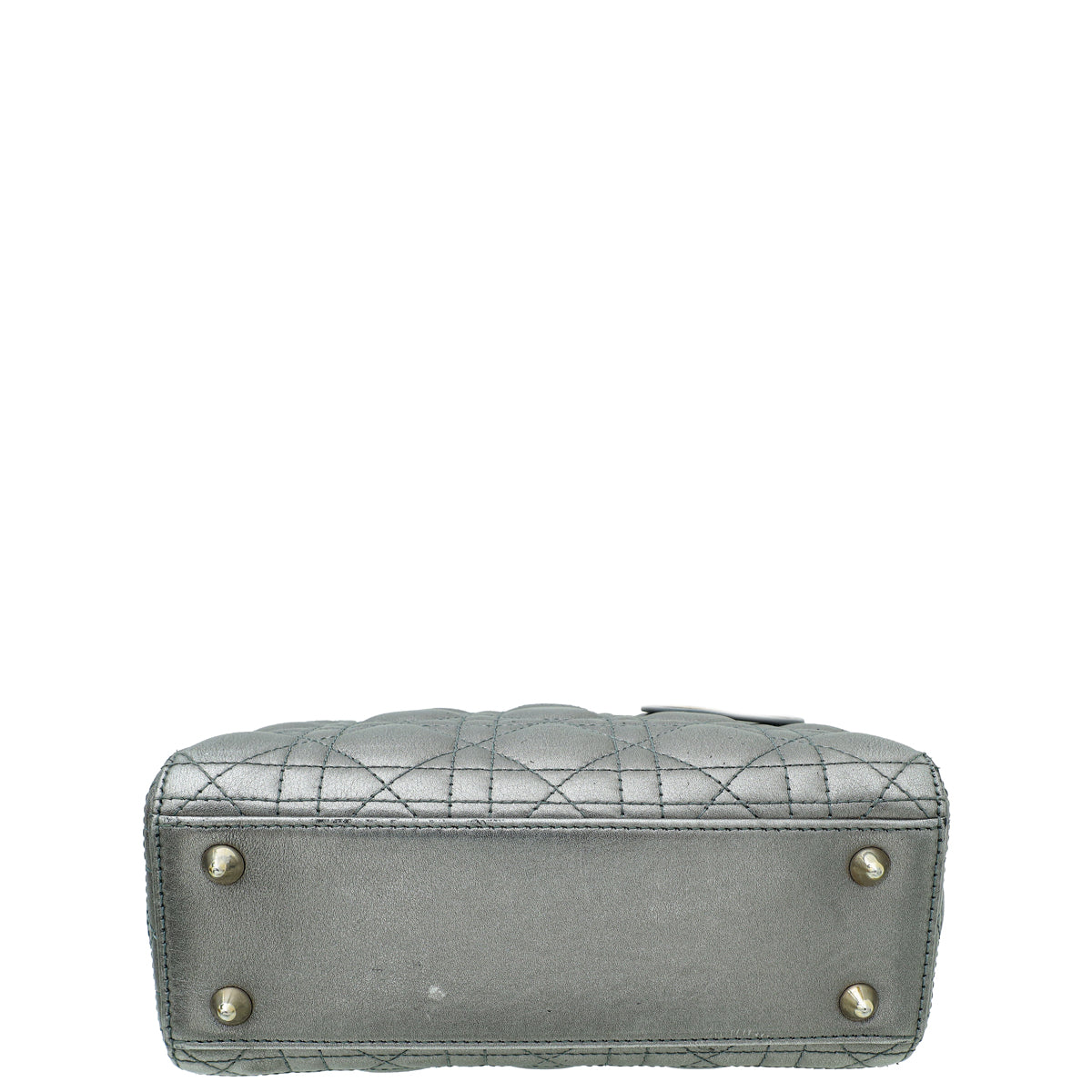 Christian Dior Metallic Gray My Abcdior Lady Dior Small Bag Rovelle Bags