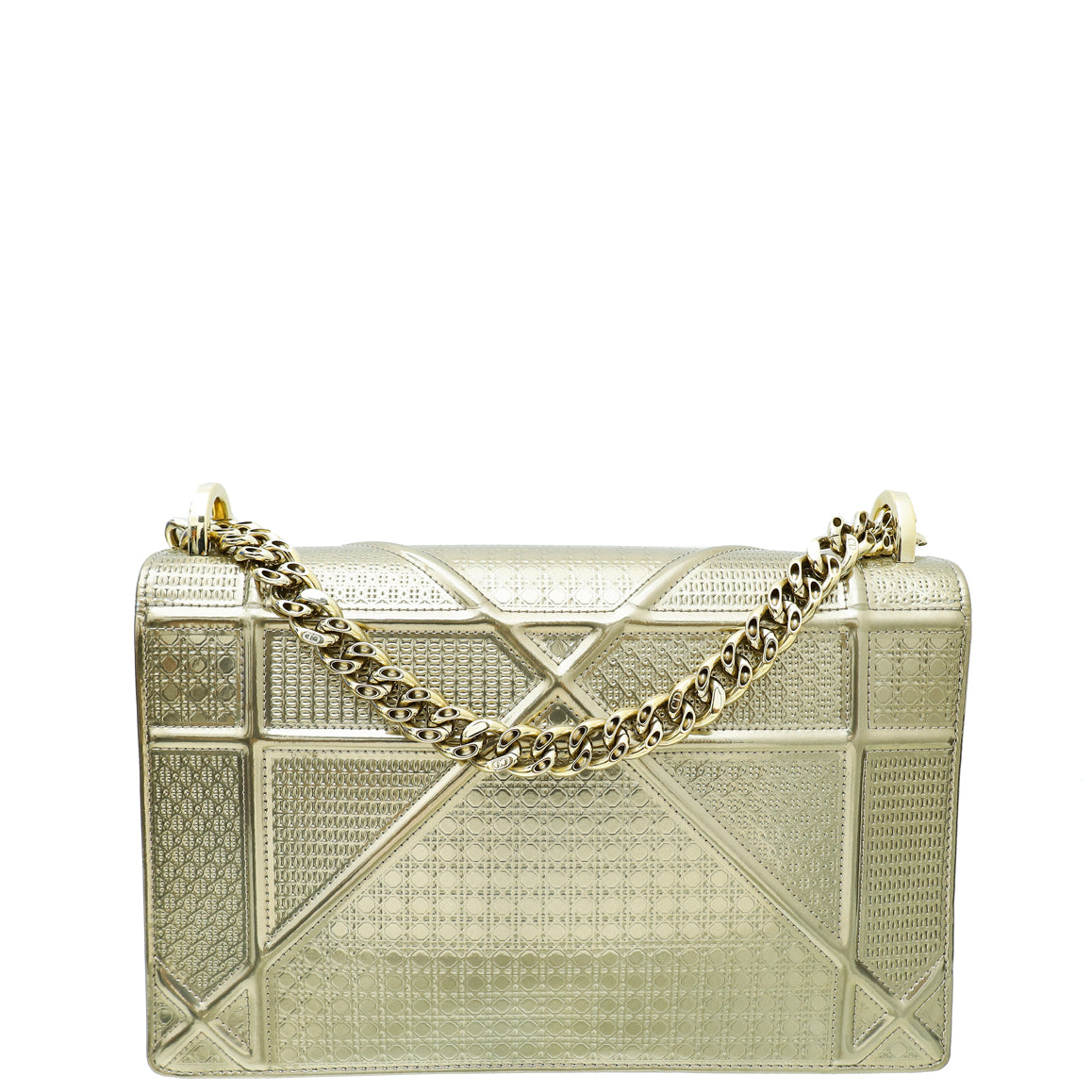 Christian Dior Champaigne Diorama Micro Cannage Medium Flap Bag Rovelle Bags