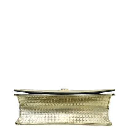 Christian Dior Champaigne Diorama Micro Cannage Medium Flap Bag Rovelle Bags