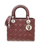 Dior Lady Dior Burgundy Handbag Burgundy Rovelle Bags