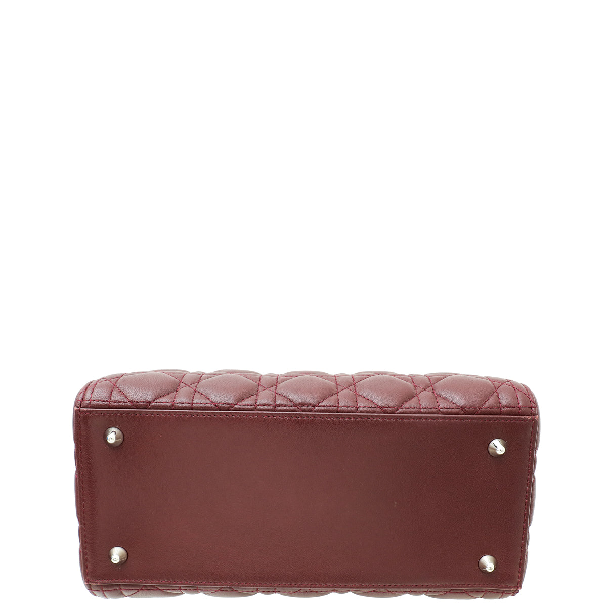 Dior Lady Dior Burgundy Handbag Burgundy Rovelle Bags