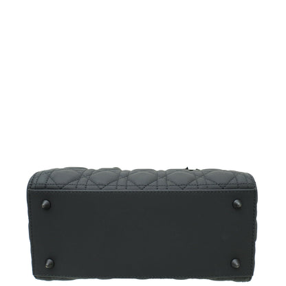 Christian Dior So Black Matte Lady Dior Medium Bag Rovelle Bags