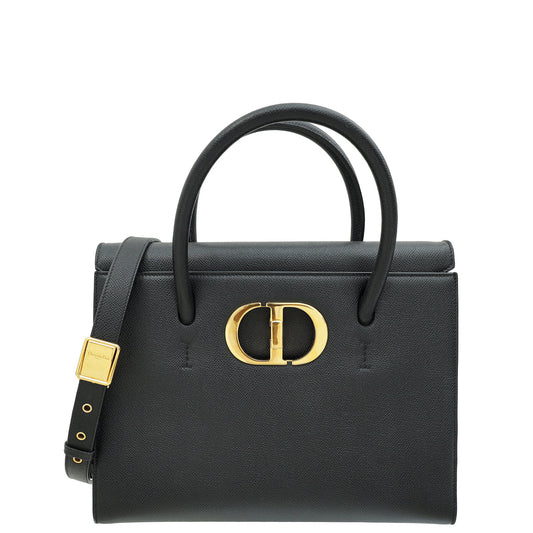 Christian Dior Black St Honore Top Handle Tote Large Bag Rovelle Bags