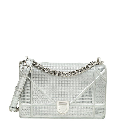 Dior Diorama Cannage Silver Shoulder Bag Rovelle Bags