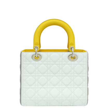 Christian Dior Tricolor Lady Dior Medium Bag Rovelle Bags