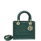 Christian Dior Forest Green Lady Dior Medium Bag Rovelle Bags