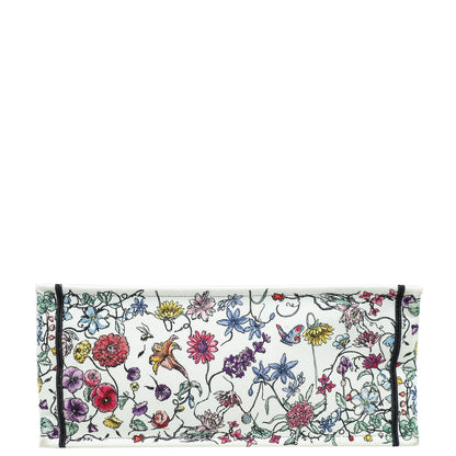 Christian Dior White Multicolor Florilegio Embroidered Book Tote Large Bag Rovelle Bags