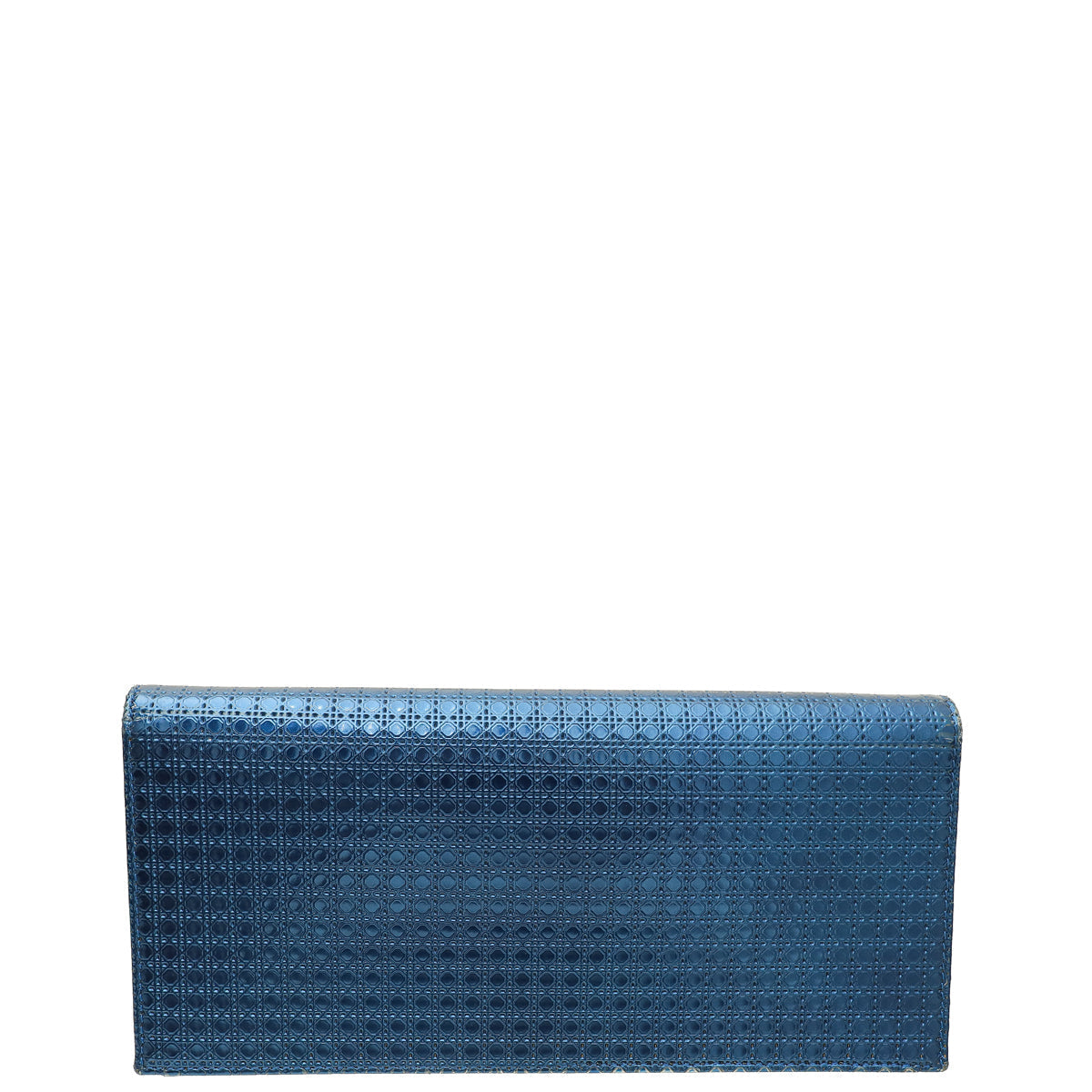 Christian Dior Blue Micro Cannage Lady Dior Convertible Chain Clutch Rovelle Bags