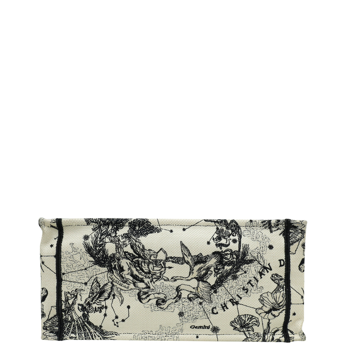 Christian Dior Bicolor Zodiac Embroidered Book Tote Medium Bag Rovelle Bags