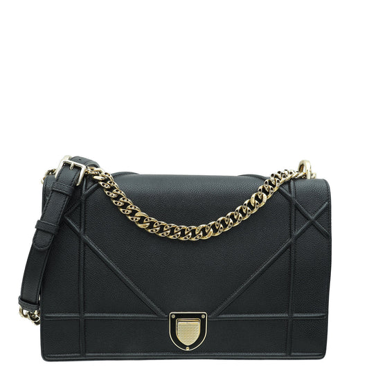 Christian Dior Black Diorama Large Bag Rovelle Bags