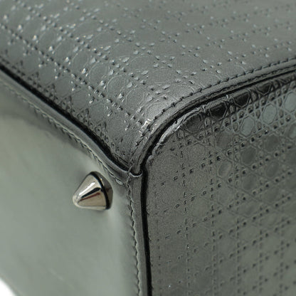 Christian Dior Asphalt Lady Dior Microcannage Medium Bag Rovelle Bags