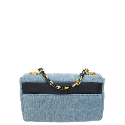Dior Caro Cannage Blue Shoulder Bag Rovelle Bags