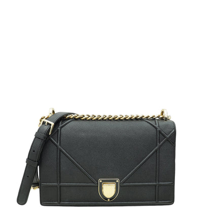 Christian Dior Black Diorama Medium Bag Rovelle Bags
