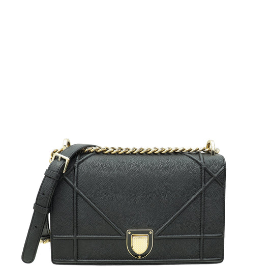 Christian Dior Black Diorama Medium Bag Rovelle Bags