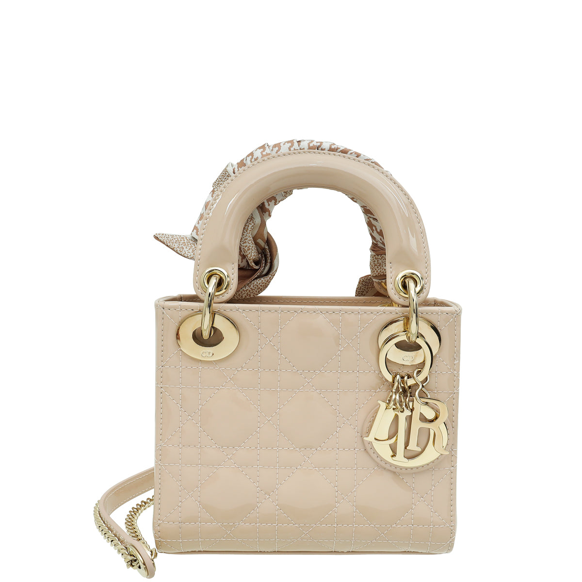 Dior Lady Dior Leather Handbag Pink Rovelle Bags
